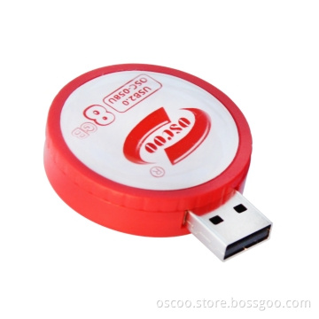 Oscoo Brand Round Shape  USB Flash Drive